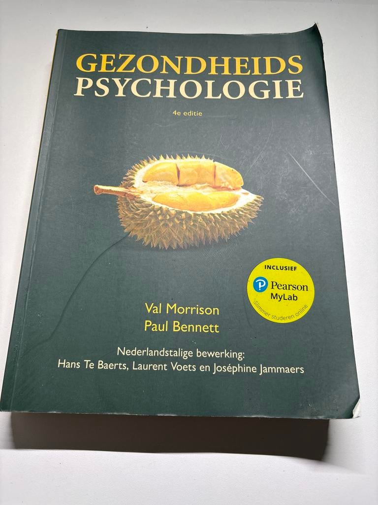 Gezondheidspsychologie - 4e editie, Boeken, Studieboeken en Cursussen, Ophalen of Verzenden, Zo goed als nieuw, HBO