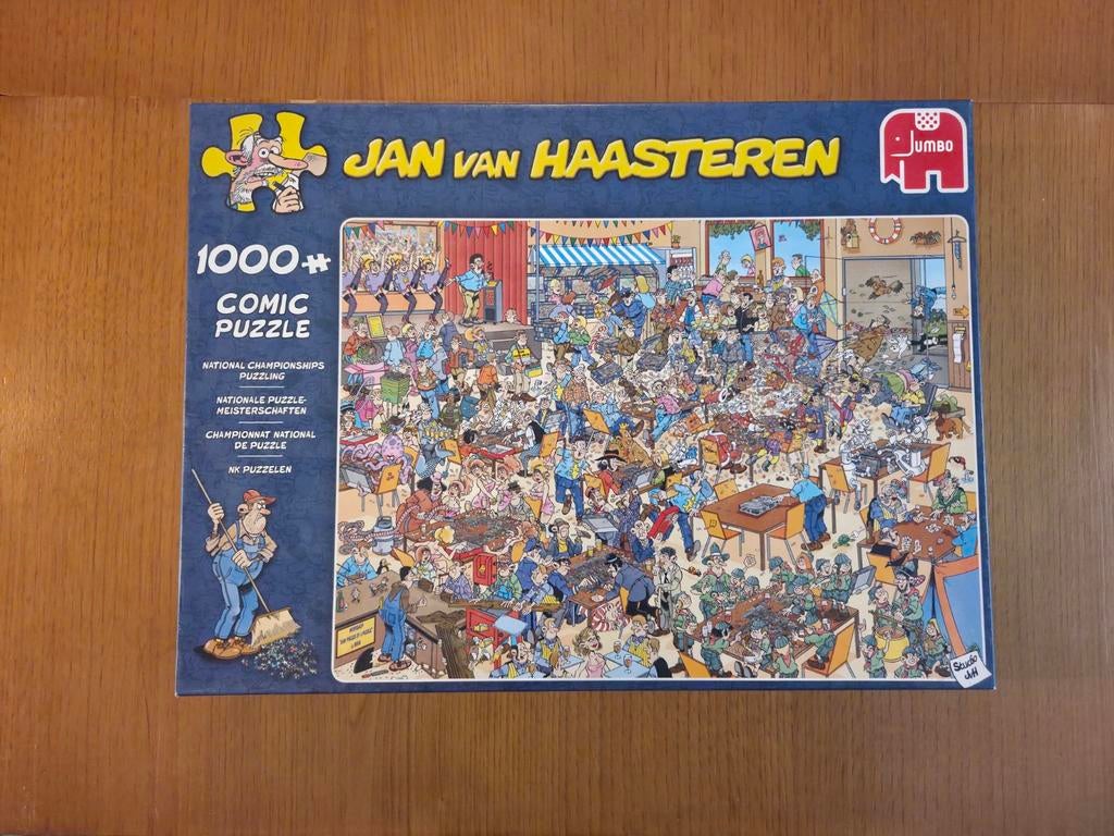 Jan van Haasteren NK Puzzelen 1000 stukjes, Ophalen of Verzenden, 500 t/m 1500 stukjes, Zo goed als nieuw, Legpuzzel