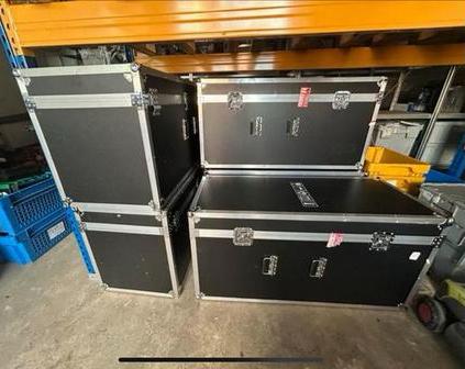 Flightcases - 128x76x65 en 128x54x65cm, Ophalen, Zo goed als nieuw