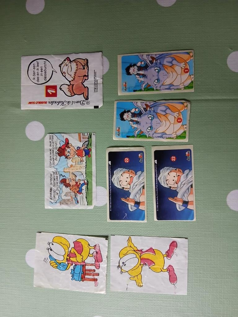 Diverse Kauwgomplaatjes / Stickers, Ophalen of Verzenden, Gebruikt, Strip of Tekenfilm
