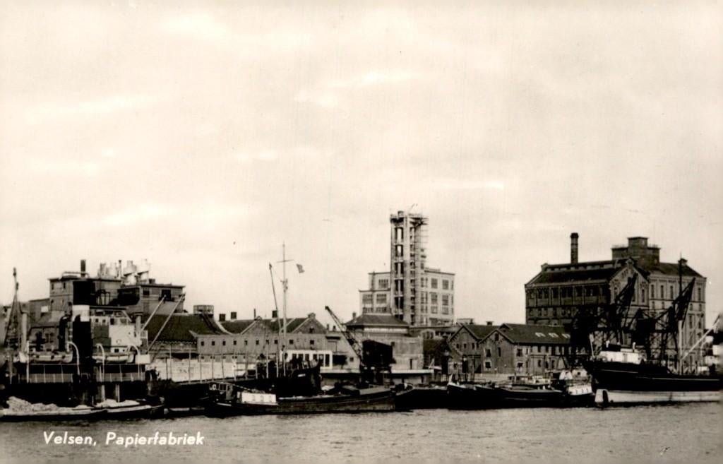Velsen Papierfabriek # 951, Verzamelen, Ophalen of Verzenden, 1940 tot 1960, Ongelopen, Noord-Holland