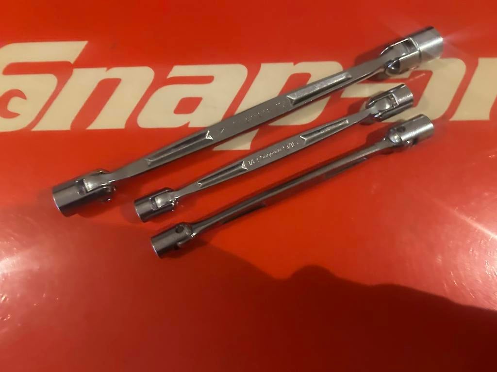 Snap-on 12-punts Metrische dubbelzijdige flex steeksleutel, Auto diversen, Autogereedschap, Gebruikt, Ophalen of Verzenden