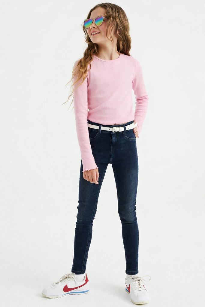 Blue Ridge jegging + WE Fashion rib longsleeve maat 146, Ophalen of Verzenden, Nieuw, Meisje, Setje