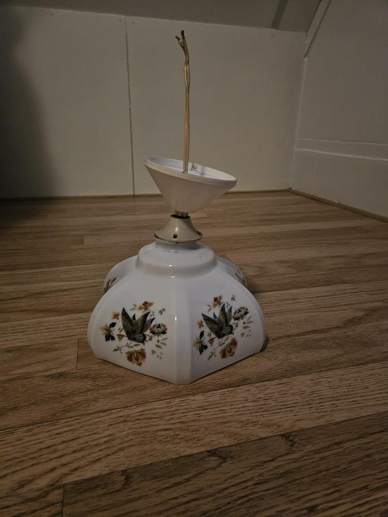 Mooie ouderwetse lamp, Ophalen of Verzenden, Zo goed als nieuw, Rond