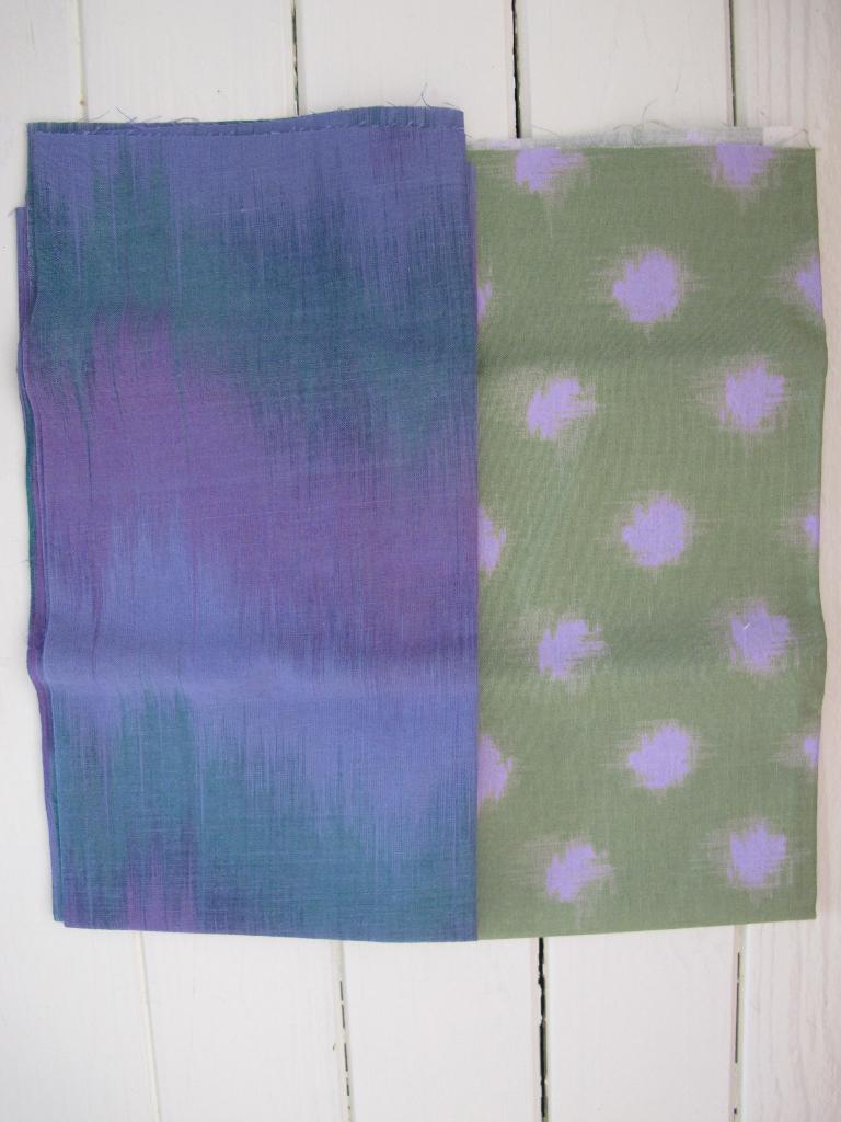 2 fat quarter quiltstof, batik achtig, Ophalen of Verzenden, Zo goed als nieuw, 30 tot 120 cm, Katoen