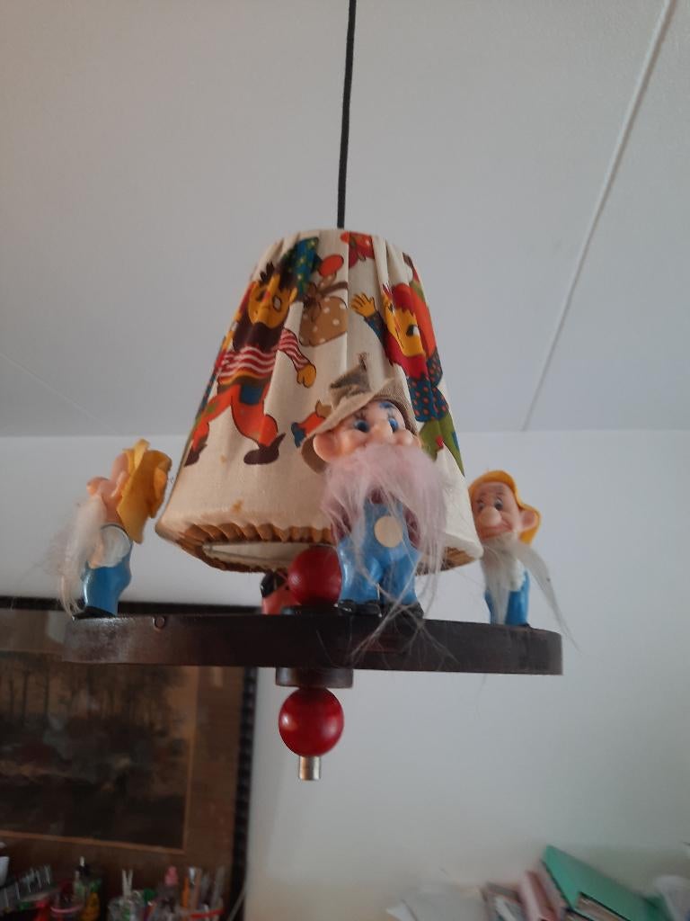 kabouterlamp kinderkamerland lamp verlichting, Ophalen, Minder dan 30 watt, E27 (groot), Gloeilamp