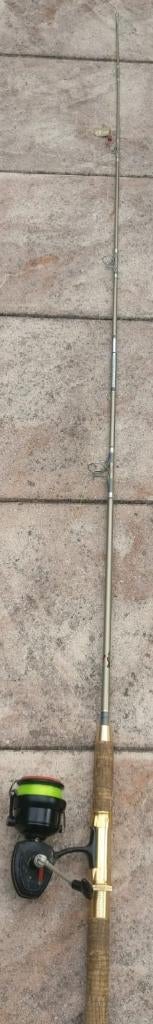 Vishengel met vismolen BAM400 spinning reel strand zeemolen., Watersport en Boten, Ophalen, Gebruikt, Molen