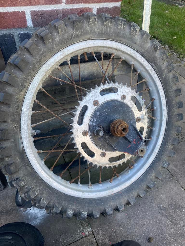 Crosmotor Honda cr125 achterwiel, Motoren, Ophalen, Gebruikt