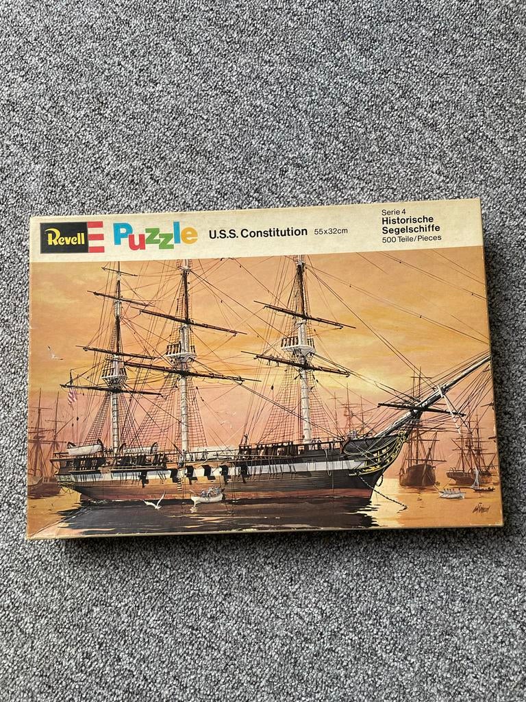 Revell U.S.S. Constitution Puzzel - 500 stukjes, Ophalen of Verzenden, 500 t/m 1500 stukjes, Gebruikt, Legpuzzel