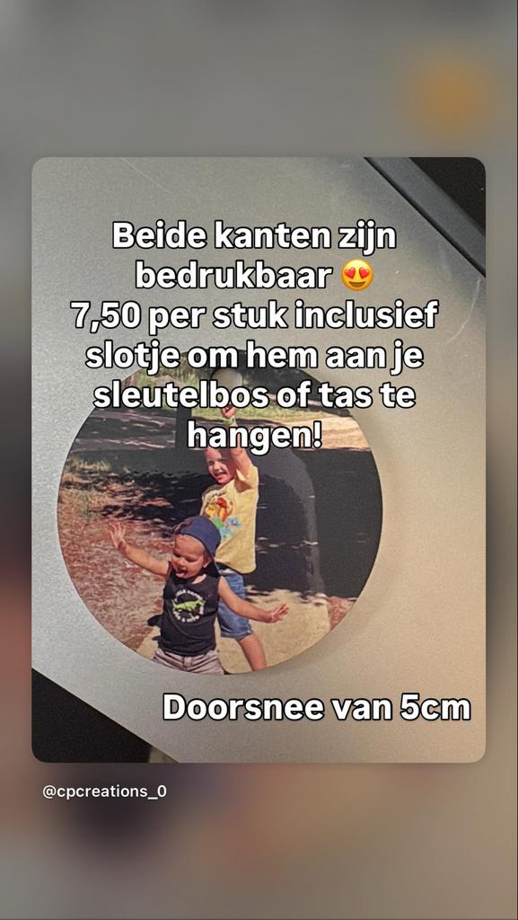 Sleutelhanger met eigen foto, Ophalen of Verzenden, Nieuw