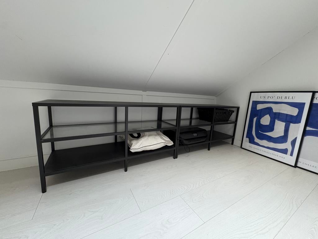 Kastjes zwart ikea, Ophalen of Verzenden, Zo goed als nieuw, Tweepersoons, Stapelbed