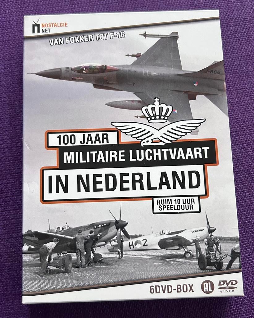 6-DVDbox 100 jaar Militaire Luchtvaart in Nederland, Ophalen of Verzenden, Zo goed als nieuw, Luchtmacht