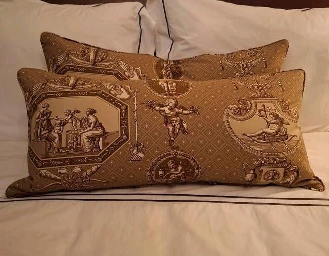 2 exclusieve sierkussens 80x40 cm, Ophalen, Nieuw, Vierkant