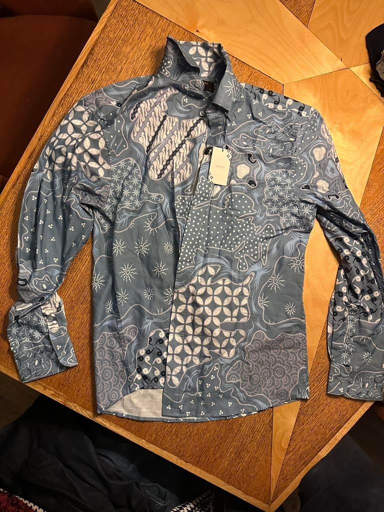 Overhemd heren. XL Jayashree. Batik, Ophalen of Verzenden, Nieuw, Overige kleuren, Halswijdte 43/44 (XL)