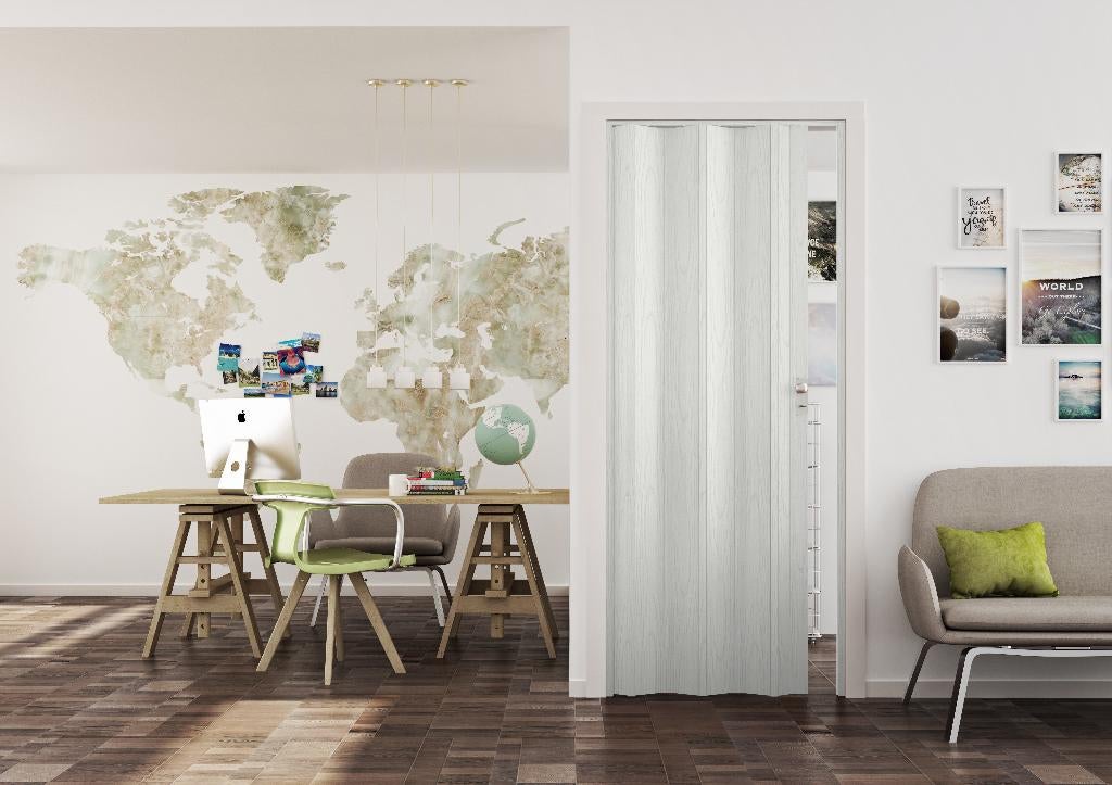 Fortesrl Luciana vouwdeur in kleur wit essen BxH 88.5x204 cm, Huis en Inrichting, 200 cm of meer, Wit, Nieuw, 50 tot 100 cm