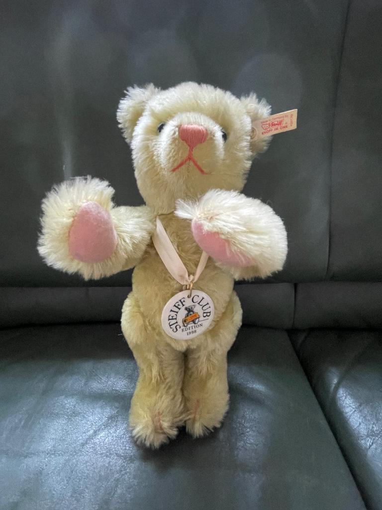 Steiff clubbeer 1998, Ean 420139, Ophalen of Verzenden, Zo goed als nieuw, Stoffen beer, Steiff