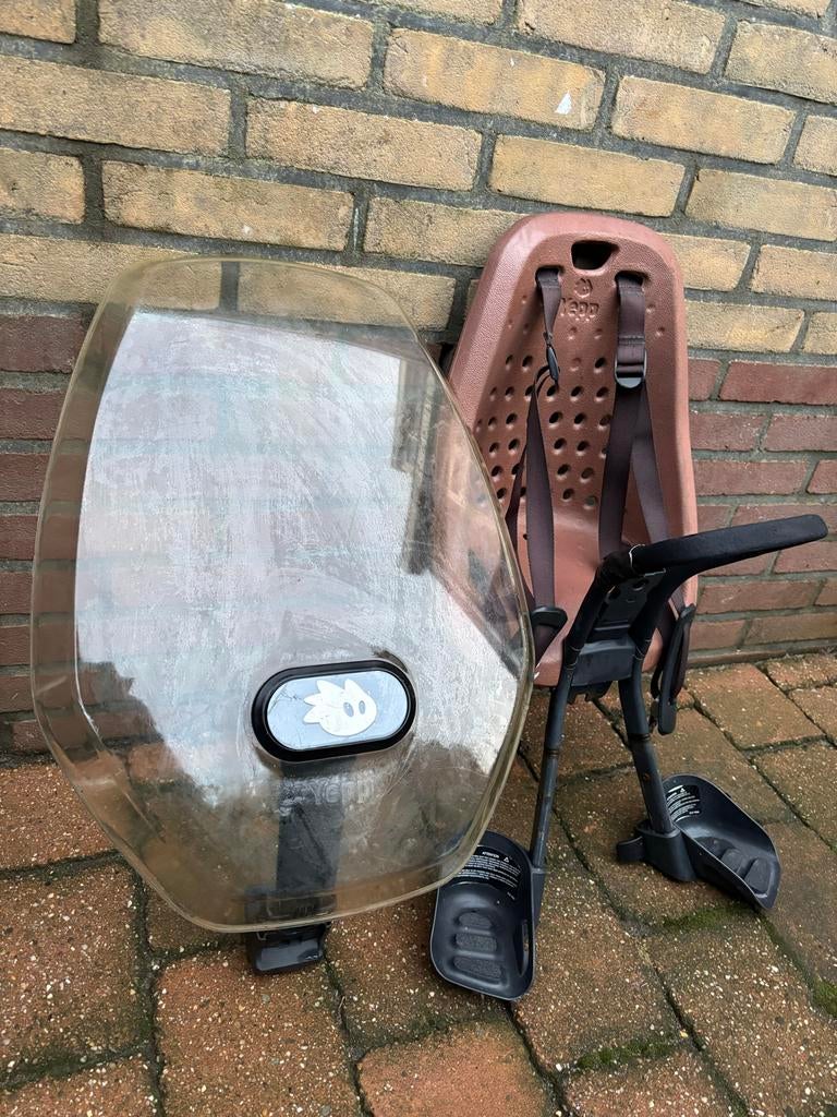 Yepp Voorzitje met Windscherm, Ophalen, Gebruikt, Voetsteuntjes, Voorzitje