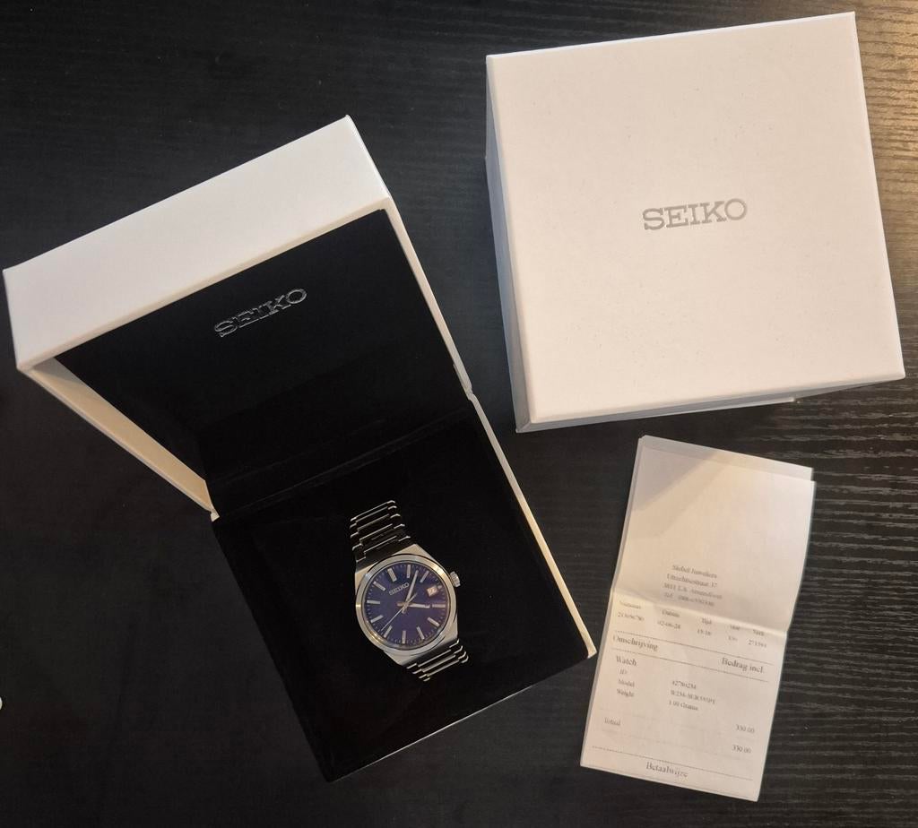 Seiko horloge SUR555P1, Ophalen of Verzenden, Zo goed als nieuw, Staal, Seiko