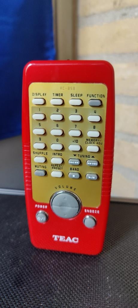 Originele TEAC RC-858 - Afstandsbediening rood., Ophalen of Verzenden, Zo goed als nieuw, Origineel