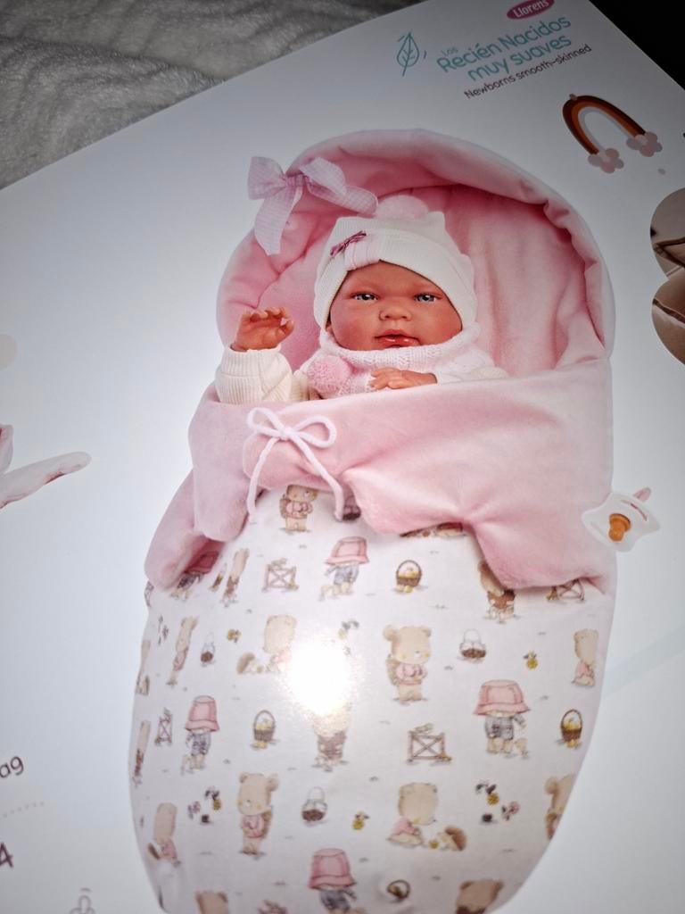 Llorens levensechte babypop, handgemaakt in Spanje, Ophalen of Verzenden