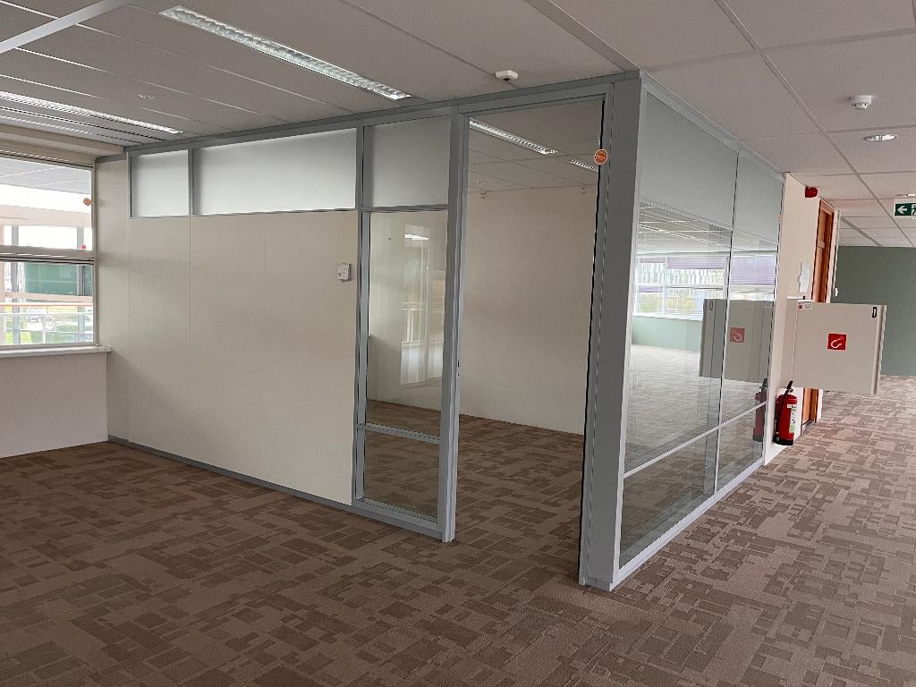 Cassettewand systeemwand ca. 100 m¹ ter demontage aangeboden, Ophalen, Gevelraam of Ruit, Gebruikt, 160 cm of meer