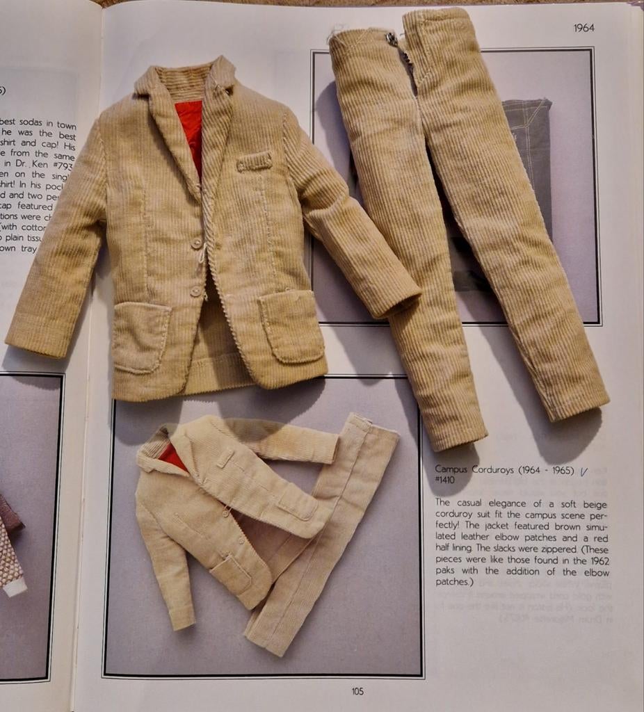 Barbie vintage Ken Campus Corduroys, Ophalen of Verzenden, Gebruikt, Kleertjes