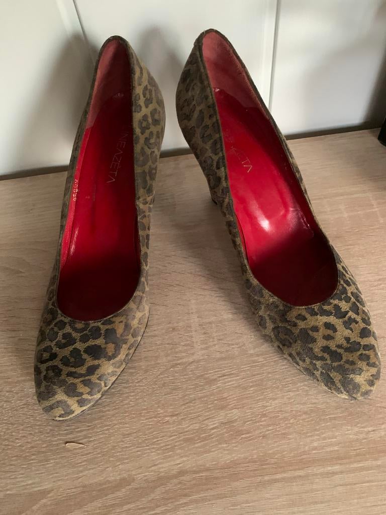 Lineazeta Pumps met Luipaardprint maat 39, Ophalen of Verzenden, Gedragen, Bruin, Pumps