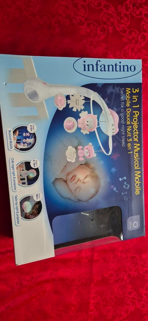 Infantino 3-in-1 Projector Muziekmobiel, Ophalen of Verzenden