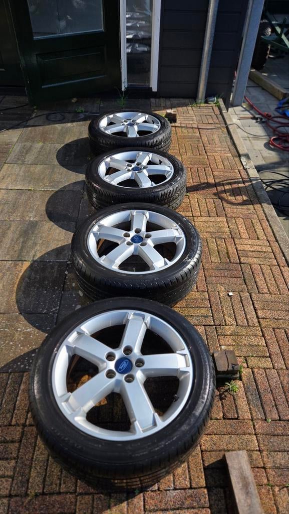 17 inch Velgen met zomerbanden voor Ford Focus, Auto-onderdelen, Banden en Velgen, Ophalen, 17 inch, Zomerbanden, Banden en Velgen
