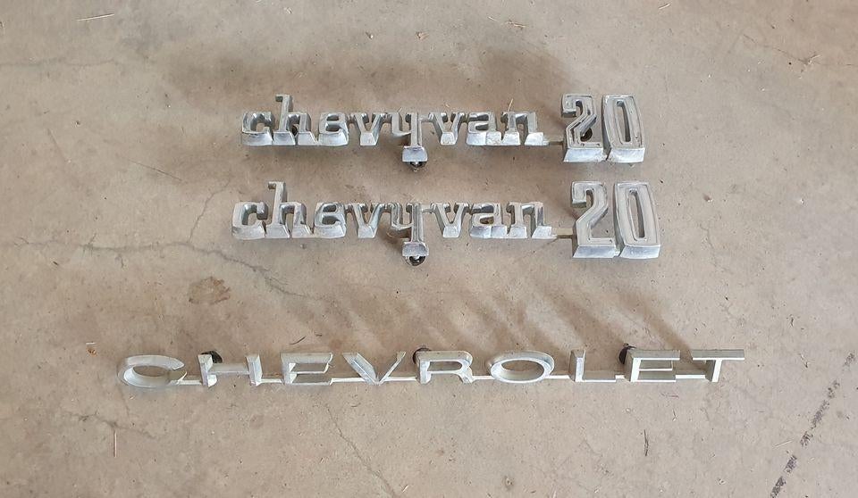 1971-1977 Chevrolet Van G20 emblemen, Ophalen, Gebruikt, Chevrolet