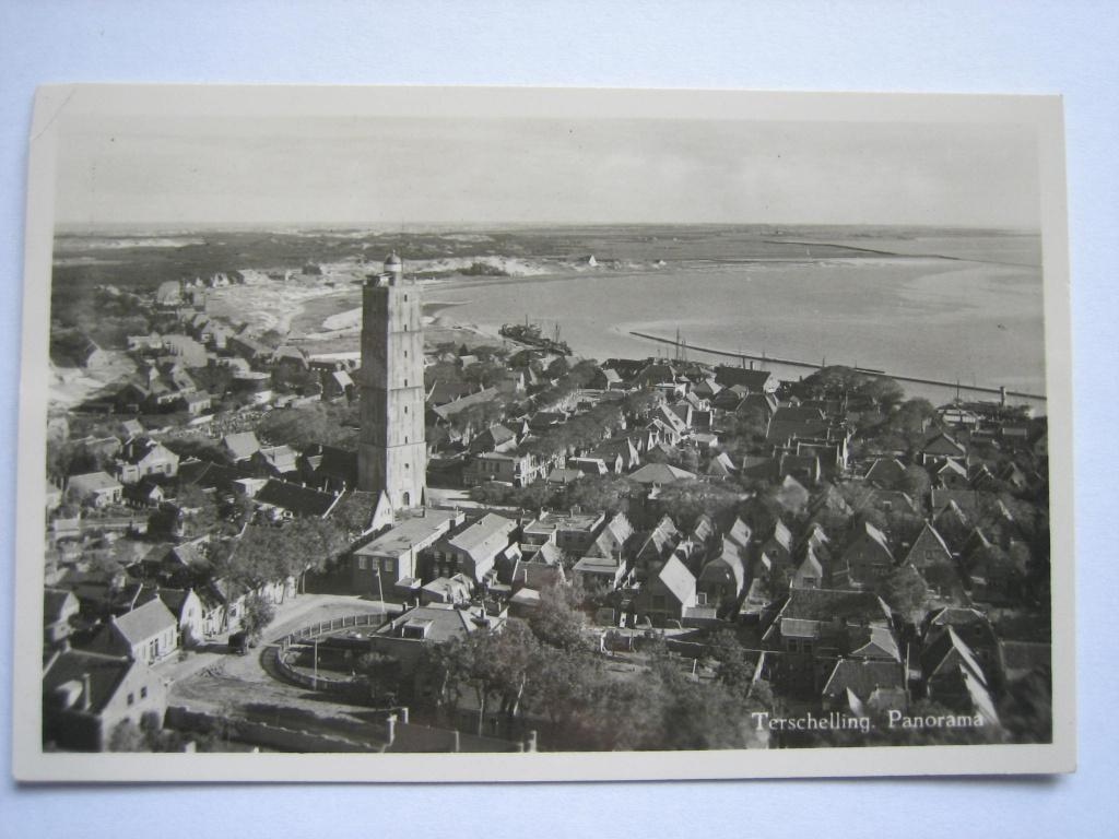 TERSCHELLING  1950  PANORAMA FOTOKAART, Verzenden, 1940 tot 1960, Gelopen, Waddeneilanden
