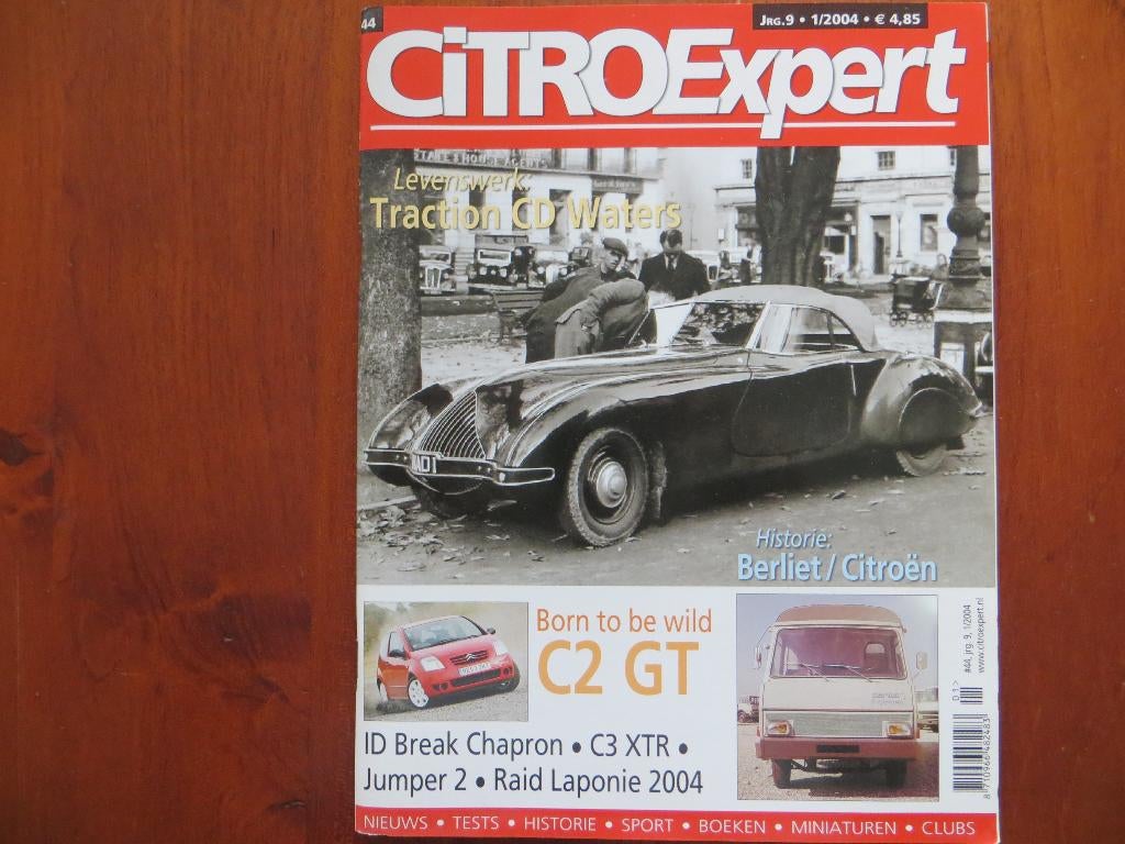 CitroExpert 44 Citroën Traction Avant CD Waters, C2 GT, Ophalen of Verzenden, Nieuw, Citroën