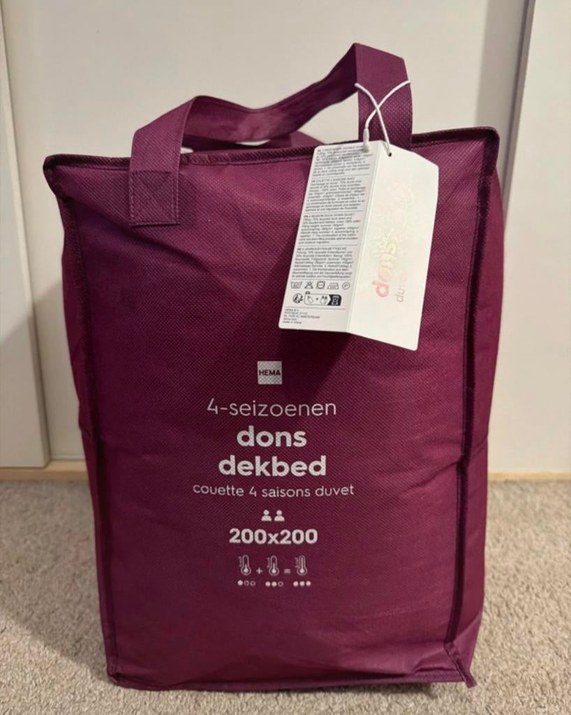 4 seizoenen dons dekbed, Wit, Ophalen of Verzenden, Deken of Dekbed, Nieuw