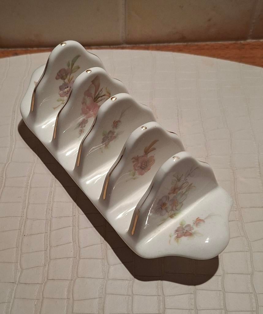 Porseleinen toastrek, fine bone China, Ophalen of Verzenden