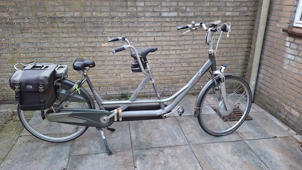 Sparta Double-E elektrische tandem - Inclusief 2 accu's, 53 tot 57 cm, Minder dan 10 versnellingen, Sparta, Gebruikt