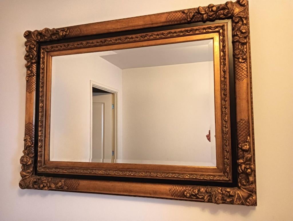 Heel mooi spiegel maat 120x90 cm, Ophalen, Zo goed als nieuw, 100 tot 125 cm, Minder dan 100 cm