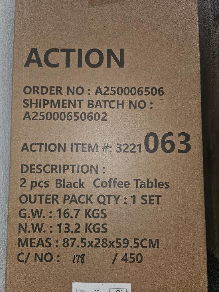 Bijzettafels, Kunststof, Rond, Nieuw, 55 tot 75 cm