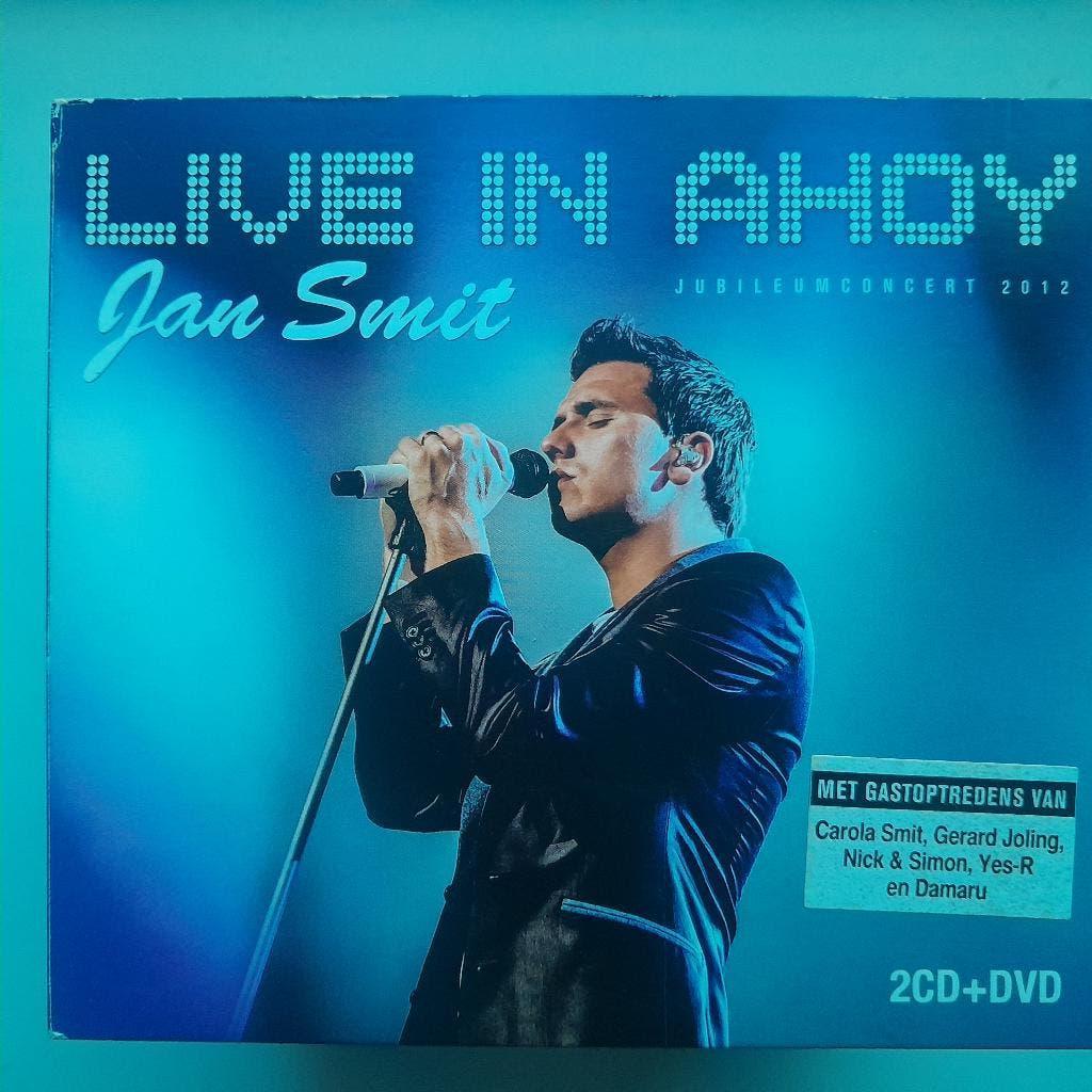 2 cd + dvd Jan Smit Live in Ahoy., Ophalen of Verzenden, Zo goed als nieuw, Levenslied of Smartlap