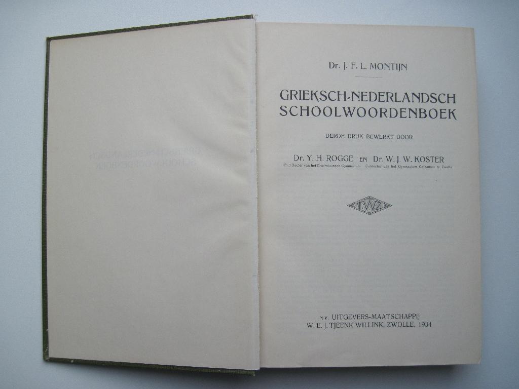 Grieksch-Nederlandsch schoolwoordenboek, Boeken, Woordenboeken, Gelezen, Overige uitgevers, Ophalen of Verzenden, Overige talen