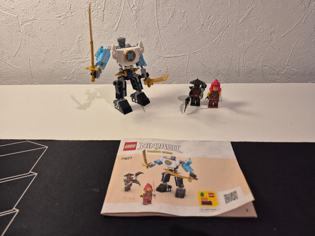 Lego Ninjago 71827 Zane's Battle Suit Mech, Kinderen en Baby's, Speelgoed | Duplo en Lego, Ophalen of Verzenden, Gebruikt, Complete set
