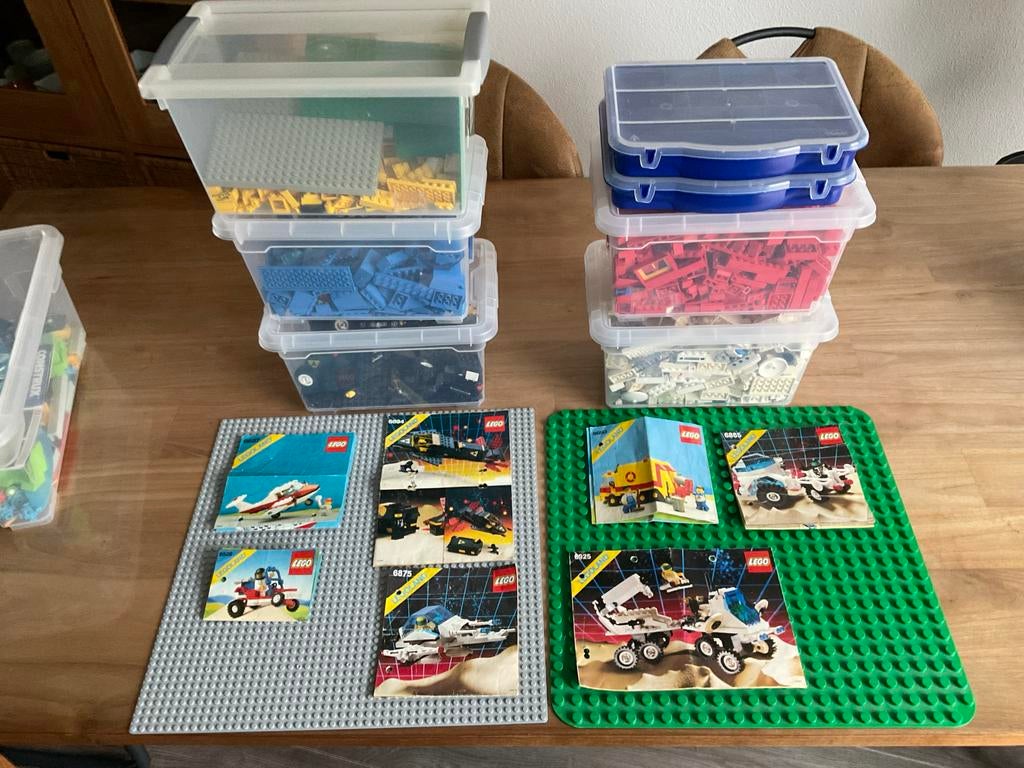 Diverse Lego en Fisher-Price auto's met bouwplaten, Ophalen, Gebruikt, Losse stenen, Lego