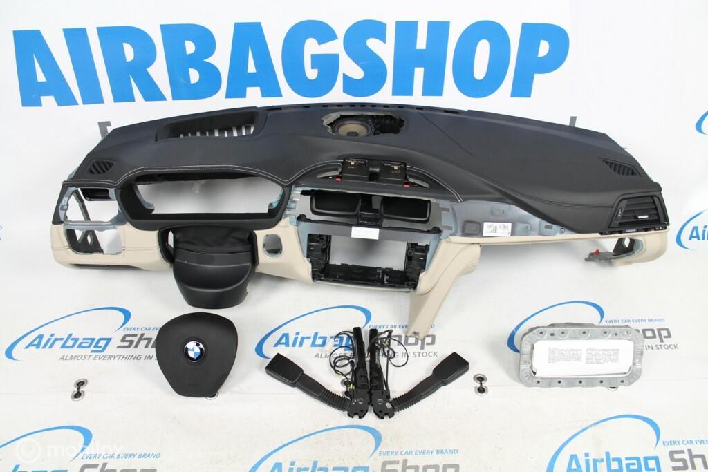 Airbag set - Dashboard wit leder head up BMW 3 serie F30 F31