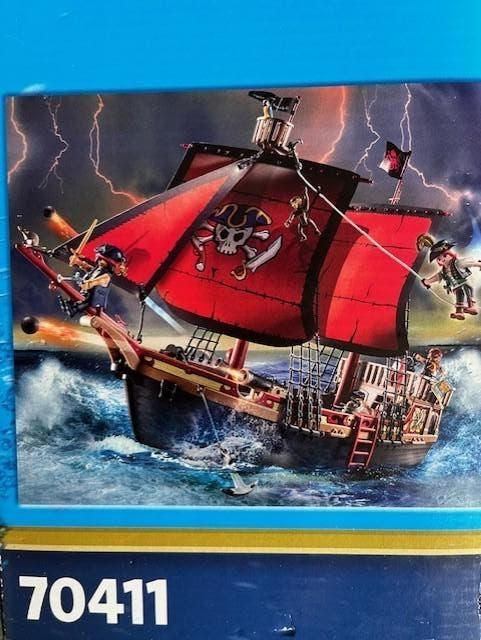 Playmobil piratenboot 70411 met extra's, Ophalen of Verzenden, Zo goed als nieuw, Complete set
