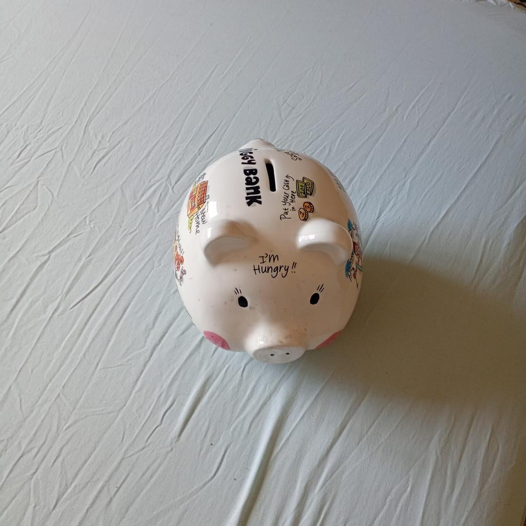 Blond Amsterdam spaarpot varken - Nieuwstaat, Ophalen of Verzenden, Zo goed als nieuw, Steen, Aardewerk of Keramiek, Dier