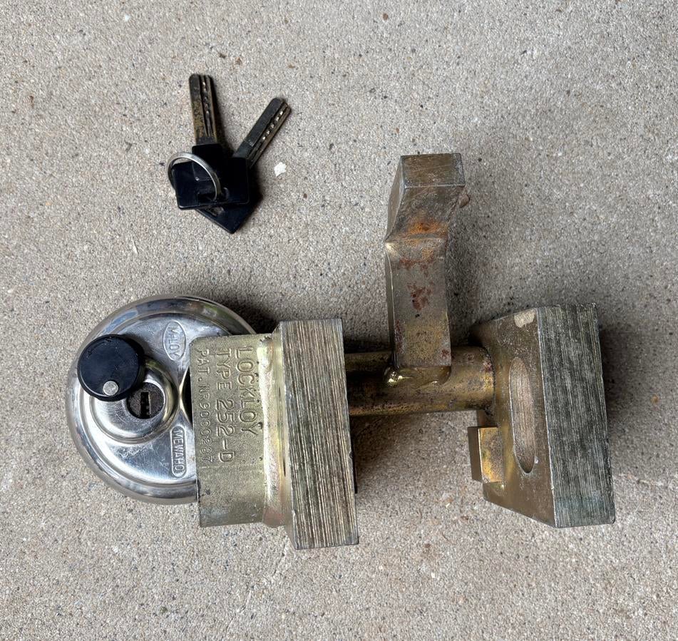 Disselslot caravan Lockloy type 252-D incl discusslot, Ophalen of Verzenden, Gebruikt