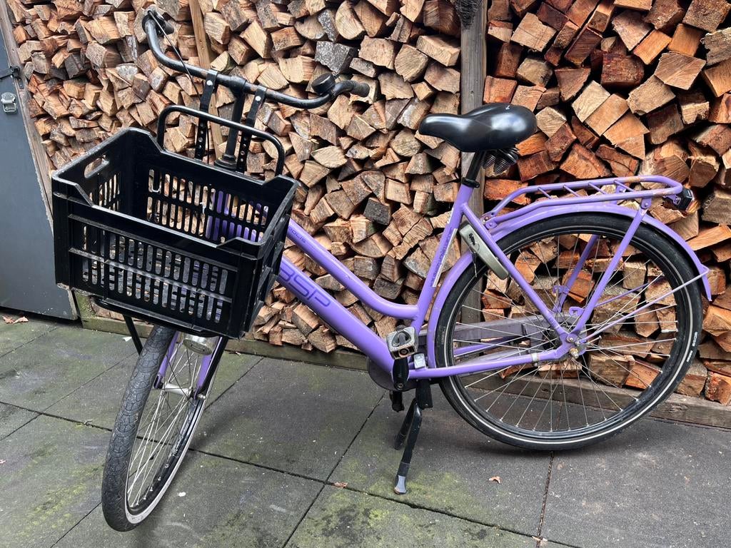 Dames fiets met versnellingen, Fietsen en Brommers, Fietsen | Dames | Omafietsen, Ophalen of Verzenden, Zo goed als nieuw, Versnellingen