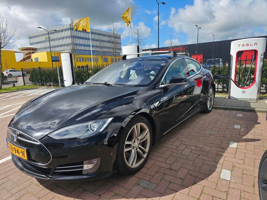 Tesla Model S 2014 Zwart gratis laden, Auto's, Tesla, Automaat, Achterwielaandrijving, 38 min, Model S