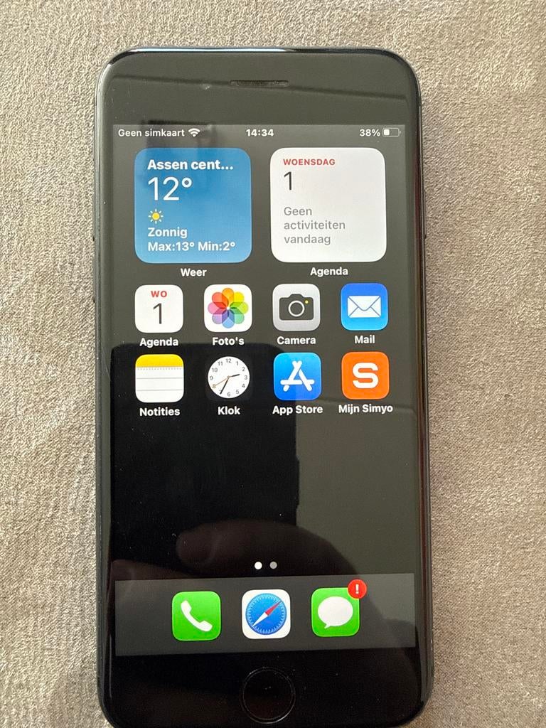 iPhone 8 64GB - Krasvrij, Batterij 89%, Ophalen of Verzenden, Zo goed als nieuw, 64 GB, IPhone 8