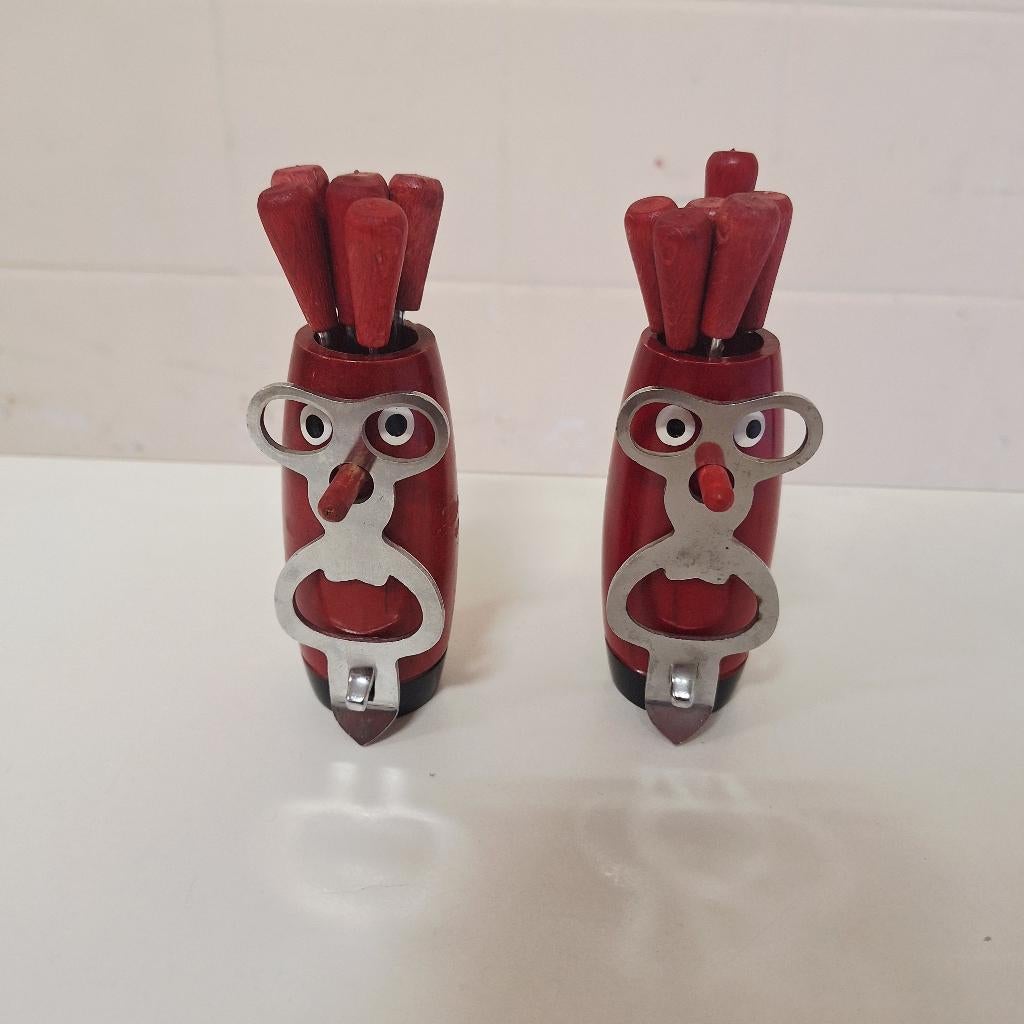 Vintage Cocktail Prikkers / Tapas / Popje / Deens, Huis en Inrichting, Gebruikt, -, -, Ophalen of Verzenden