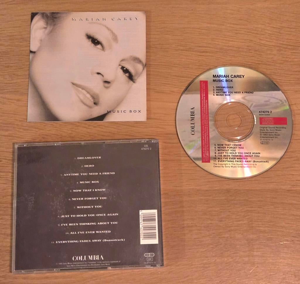 Mariah Carey  - Music box, Ophalen of Verzenden, 1980 tot 2000, Gebruikt